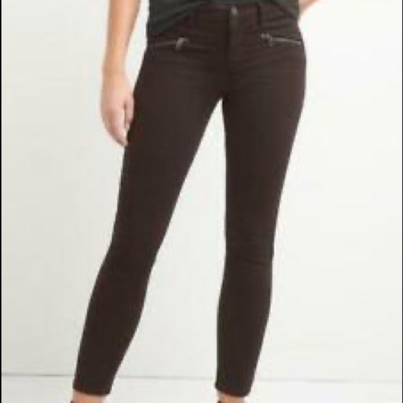 Gap Turkish Coffee zipper jeans - Picture 1 of 4